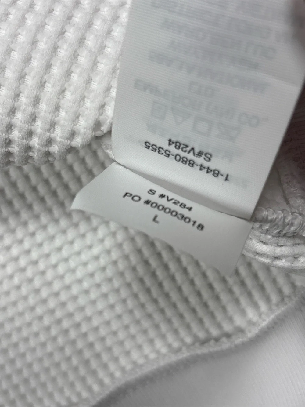 Vuori Tech Waffle Men's Crewneck Sweater - White